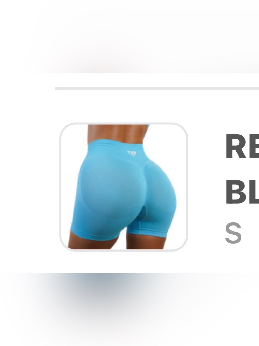 High-Waist Seamless Women's Bike Shorts in Aqua Blue